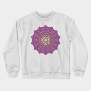 Peculiar Floral Pattern -purple Voilet  mandala design - Regenbogenfarben Crewneck Sweatshirt